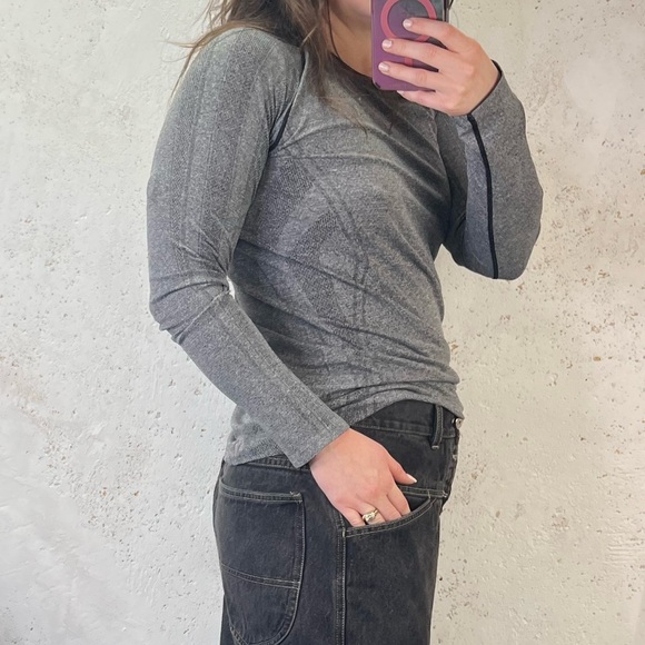 Spiritual Gangster Gray Activewear Athletic Long Sleeve Top Size XS/S NEW - Picture 10 of 11